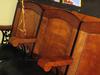 Old fashion theater seats
