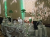 A green and silver inspired wedding candy buffet