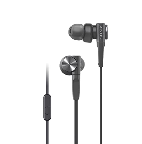 Sony MDRXB55AP Wired Extra Bass Earbud Headphones/Headset with Mic for Phone Call, Black Sony MDRXB55AP Wired Extra Bass Earbud Headphones/Headset with Mic for Phone Call, Black