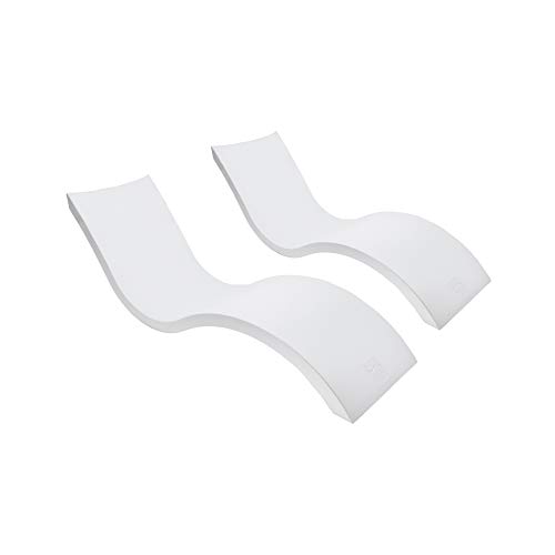 Ledge Lounger in-Pool Chaise Lounge for 0-9 in. of Water (Set of 2, White) Ledge Lounger in-Pool Chaise Lounge for 0-9 in. of Water (Set of 2, White)