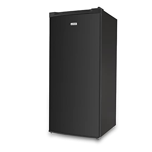 Commercial Cool Upright Freezer, Stand Up Freezer 5 Cu Ft with Reversible Door, Black Commercial Cool Upright Freezer, Stand Up Freezer 5 Cu Ft with Reversible Door, Black