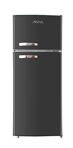 RCA RFR786-BLACK 2 Door Apartment Size Refrigerator with Freezer, 7.5 cu. ft, Retro Black RCA RFR786-BLACK 2 Door Apartment Size Refrigerator with Freezer, 7.5 cu. ft, Retro Black