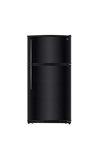Kenmore Top-Freezer Refrigerator with LED Lighting and 20.8 Cubic Ft. Total Capacity, Black Kenmore Top-Freezer Refrigerator with LED Lighting and 20.8 Cubic Ft. Total Capacity, Black
