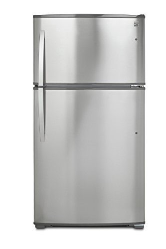 Kenmore Top-Freezer Refrigerator with Ice Maker and 21 Cubic Ft. Total Capacity, Stainless Steel Kenmore Top-Freezer Refrigerator with Ice Maker and 21 Cubic Ft. Total Capacity, Stainless Steel