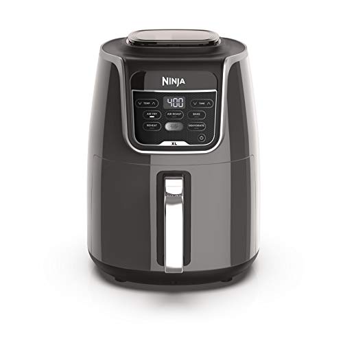 Ninja AF150AMZ Air Fryer XL, 5.5 Qt. Capacity that can Air Fry, Air Roast, Bake, Reheat & Dehydrate, with Dishwasher Safe, Nonstick Basket & Crisper Plate and a Chef-Inspired Recipe Guide, Grey Ninja AF150AMZ Air Fryer XL, 5.5 Qt. Capacity that can Air Fry, Air Roast, Bake, Reheat & Dehydrate, with Dishwasher Safe, Nonstick Basket & Crisper Plate and a Chef-Inspired Recipe Guide, Grey