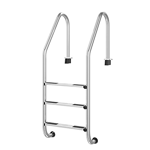 Goplus Swimming Pool Ladder for In Ground Pools Heavy Duty 3-Step Stainless Steel Pool Step Ladder with Easy Mount Legs, Weight Capability 330 lbs Goplus Swimming Pool Ladder for In Ground Pools Heavy Duty 3-Step Stainless Steel Pool Step Ladder with Easy Mount Legs, Weight Capability 330 lbs