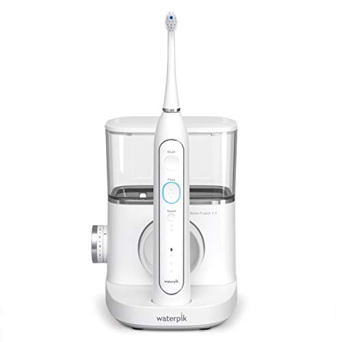 Waterpik Sonic-Fusion 2.0 Professional Flossing Toothbrush, Electric Toothbrush and Water Flosser Combo In One, White Waterpik Sonic-Fusion 2.0 Professional Flossing Toothbrush, Electric Toothbrush and Water Flosser Combo In One, White
