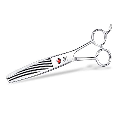 Purple Dragon 6.5" 46 Tooth Professional Pet Grooming Scissors - Dog Thinning /Blending Shears - Animal Hair Trimmer for Pet Groomer or Family DIY Purple Dragon 6.5" 46 Tooth Professional Pet Grooming Scissors - Dog Thinning /Blending Shears - Animal Hair Trimmer for Pet Groomer or Family DIY