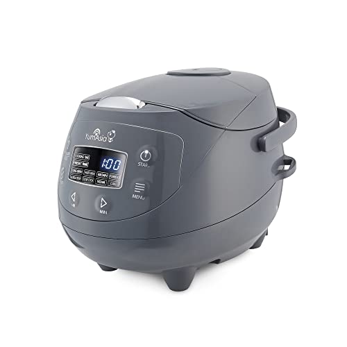 YumAsia Panda Mini Rice Cooker With Ninja Ceramic Bowl and Advanced Fuzzy Logic (3.5 cup, 0.63 litre) 4 Rice Cooking Functions, 4 Multicooker functions, Motouch LED display - 120V (Cobalt Grey) YumAsia Panda Mini Rice Cooker With Ninja Ceramic Bowl and Advanced Fuzzy Logic (3.5 cup, 0.63 litre) 4 Rice Cooking Functions, 4 Multicooker functions, Motouch LED display - 120V (Cobalt Grey)