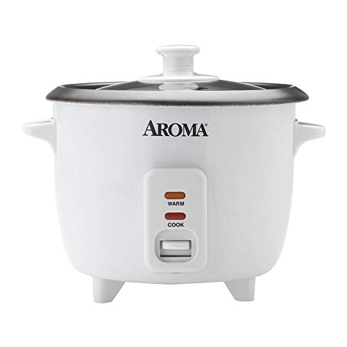 Aroma Housewares Aroma 6-cup (cooked) 1.5 Qt. One Touch Rice Cooker, White (ARC-363NG), 6 cup cooked/ 3 cup uncook/ 1.5 Qt. Aroma Housewares Aroma 6-cup (cooked) 1.5 Qt. One Touch Rice Cooker, White (ARC-363NG), 6 cup cooked/ 3 cup uncook/ 1.5 Qt.
