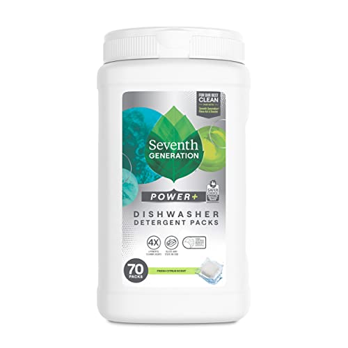 Seventh Generation Ultra Power Plus Dishwasher Detergent Packs, Fresh Citrus Scent, 70 count (Packaging May Vary) Seventh Generation Ultra Power Plus Dishwasher Detergent Packs, Fresh Citrus Scent, 70 count (Packaging May Vary)