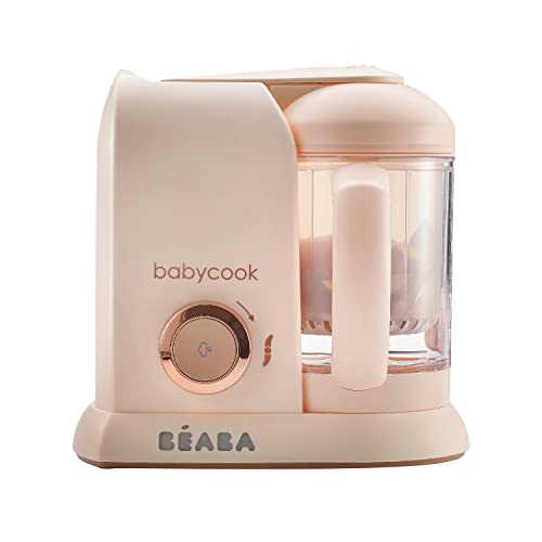 BEABA Babycook Solo 4 in 1 Baby Food Maker, Baby Food Processor, Steam Cook and Blender, Large Capacity 4.5 Cups, Cook healthy baby food at Home, Dishwasher Safe, Rose Gold BEABA Babycook Solo 4 in 1 Baby Food Maker, Baby Food Processor, Steam Cook and Blender, Large Capacity 4.5 Cups, Cook healthy baby food at Home, Dishwasher Safe, Rose Gold