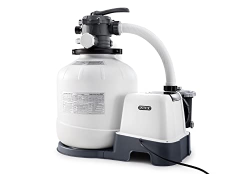 INTEX 26679EG QX2600 Krystal Clear Sand Filter Pump & Saltwater System for Above Ground Pools, 16in INTEX 26679EG QX2600 Krystal Clear Sand Filter Pump & Saltwater System for Above Ground Pools, 16in