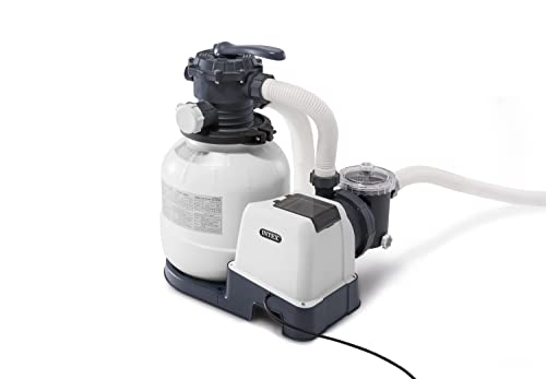 INTEX 26645EG SX2100 Krystal Clear Sand Filter Pump for Above Ground Pools, 12in INTEX 26645EG SX2100 Krystal Clear Sand Filter Pump for Above Ground Pools, 12in