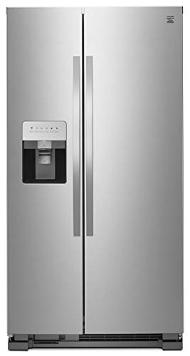 Kenmore 36" Side-by-Side Refrigerator and Freezer with 25 Cubic Ft. Total Capacity, Stainless Steel Kenmore 36" Side-by-Side Refrigerator and Freezer with 25 Cubic Ft. Total Capacity, Stainless Steel