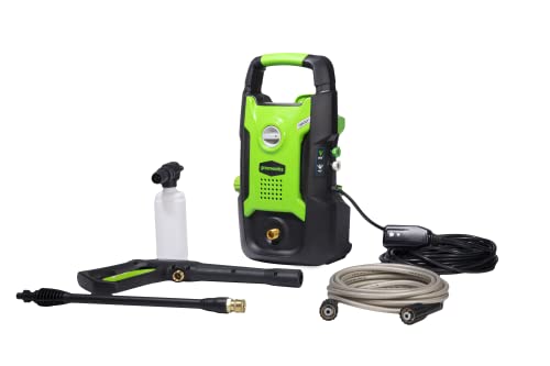 Greenworks 1600 PSI 1.2 GPM Pressure Washer (Upright Hand-Carry) PWMA Certified Greenworks 1600 PSI 1.2 GPM Pressure Washer (Upright Hand-Carry) PWMA Certified