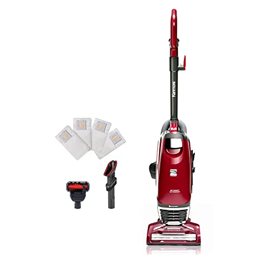 Kenmore BU3040 Intuition Lite Bagged Upright Vacuum Lightweight Cleaner 2-Motor Power Suction with HEPA Filter, 3-in-1 Combination Tool, Handi-Mate for Carpet, Floor, Pet Hair, Red W/No Lift-up Kenmore BU3040 Intuition Lite Bagged Upright Vacuum Lightweight Cleaner 2-Motor Power Suction with HEPA Filter, 3-in-1 Combination Tool, Handi-Mate for Carpet, Floor, Pet Hair, Red W/No Lift-up