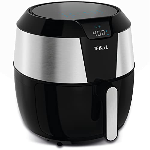 T-fal Easy Fry XXL Air Fryer & Grill Combo with One-Touch Screen, 8 Preset Programs, 5.9 quarts, Black & Stainless Steel T-fal Easy Fry XXL Air Fryer & Grill Combo with One-Touch Screen, 8 Preset Programs, 5.9 quarts, Black & Stainless Steel