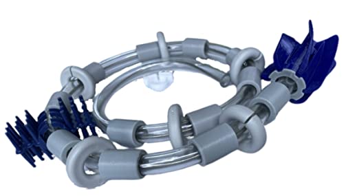 SWASHER PRO - No Spray - Heavy Duty Sweep Hose with Tail Brush and Rotating Scrubber for Polaris/Pentair Pool Cleaner SWASHER PRO - No Spray - Heavy Duty Sweep Hose with Tail Brush and Rotating Scrubber for Polaris/Pentair Pool Cleaner