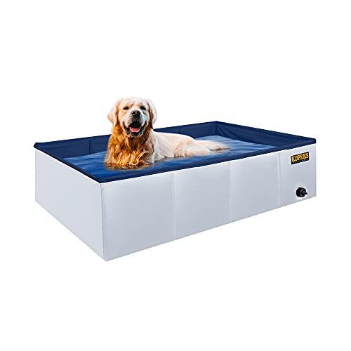 KOPEKS Outdoor Rectangular Swimming Pool Bathing Tub - Portable Foldable - Large - 43" x 27" - Grey,KPS-1081 KOPEKS Outdoor Rectangular Swimming Pool Bathing Tub - Portable Foldable - Large - 43" x 27" - Grey,KPS-1081