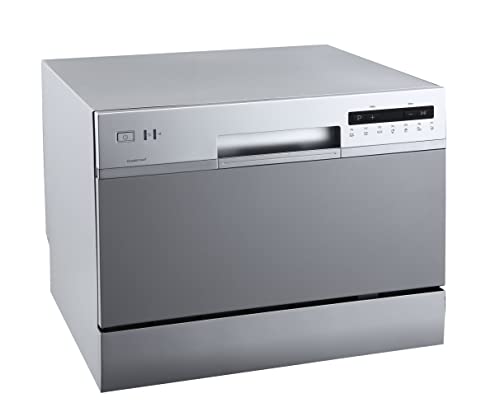 EdgeStar DWP62SV 6 Place Setting Energy Star Rated Portable Countertop Dishwasher - Silver EdgeStar DWP62SV 6 Place Setting Energy Star Rated Portable Countertop Dishwasher - Silver
