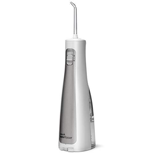 Waterpik Water Flosser Cordless Dental Oral Irrigator for Teeth with Portable Travel Bag and 3 Jet Tips, Cordless Freedom ADA Accepted, WF-03, White Waterpik Water Flosser Cordless Dental Oral Irrigator for Teeth with Portable Travel Bag and 3 Jet Tips, Cordless Freedom ADA Accepted, WF-03, White