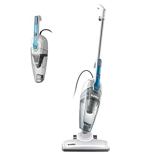 Eureka Lightweight Corded Stick Vacuum Cleaner Powerful Suction Convenient Handheld Vac with Filter for Hard Floor, 3-in-1, Aqua Blue Eureka Lightweight Corded Stick Vacuum Cleaner Powerful Suction Convenient Handheld Vac with Filter for Hard Floor, 3-in-1, Aqua Blue