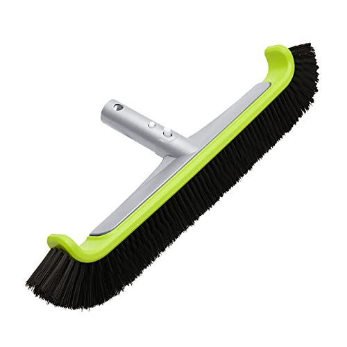Heavy Duty Pool Brush for Wall & Tile with Reinforced Aluminium Back, Premium Strong Bristle Brush Heavy Duty Pool Brush for Wall & Tile with Reinforced Aluminium Back, Premium Strong Bristle Brush
