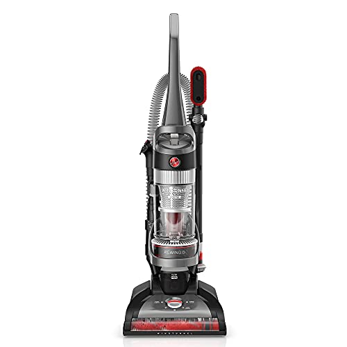 Hoover WindTunnel Whole House Rewind Corded Bagless Upright Vacuum Cleaner, For Carpet and Hard Floors, UH71350V, Black Hoover WindTunnel Whole House Rewind Corded Bagless Upright Vacuum Cleaner, For Carpet and Hard Floors, UH71350V, Black