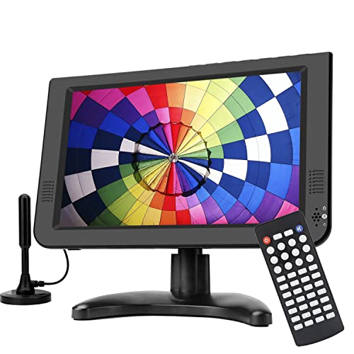 Portable TV,10.6 inch Mini TV for ATSC Digital Tuner,Built-in Rechargeable Battery,2 Antenna,USB/TF Card Slot,AV,HDMI Port,12Volt TV for Kitchen,Caravan,Camping Portable TV,10.6 inch Mini TV for ATSC Digital Tuner,Built-in Rechargeable Battery,2 Antenna,USB/TF Card Slot,AV,HDMI Port,12Volt TV for Kitchen,Caravan,Camping