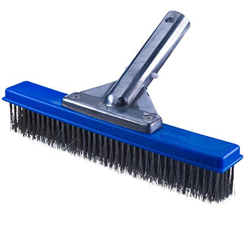 Milliard 10 inch Wide Heavy Duty Stainless Steel Wire Pool Brush, Designed for Concrete and Gunite Pools and Walkways, Great on Extremely Tough Stains Milliard 10 inch Wide Heavy Duty Stainless Steel Wire Pool Brush, Designed for Concrete and Gunite Pools and Walkways, Great on Extremely Tough Stains
