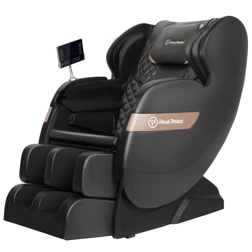 Real Relax 2022 Massage Chair of Dual-core S Track, Recliner of Full Body Massage Zero Gravity, Black Real Relax 2022 Massage Chair of Dual-core S Track, Recliner of Full Body Massage Zero Gravity, Black