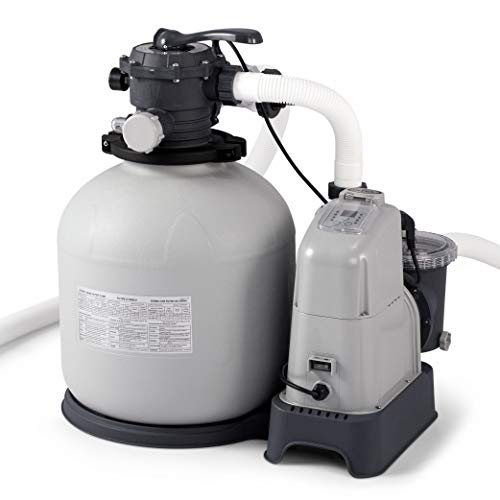 Intex Krystal Clear 2150 GPH Sand Filter Pump & Saltwater System with E.C.O. (Electrocatalytic Oxidation) for Above Ground Pools, 110-120V with GFCI Intex Krystal Clear 2150 GPH Sand Filter Pump & Saltwater System with E.C.O. (Electrocatalytic Oxidation) for Above Ground Pools, 110-120V with GFCI