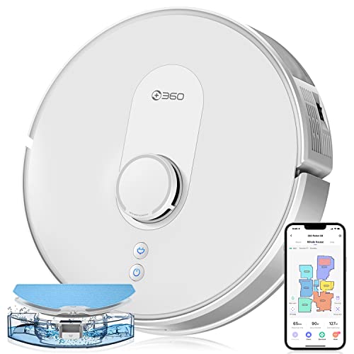 360 S8 Robot Vacuum and Mop Cleaner, Customized Smart Mapping, LiDAR Navigation, 2700Pa Strong Suction, Self-Charging Work with Alexa/WiFi/APP, Ideal for Carpet and Pet Hair 360 S8 Robot Vacuum and Mop Cleaner, Customized Smart Mapping, LiDAR Navigation, 2700Pa Strong Suction, Self-Charging Work with Alexa/WiFi/APP, Ideal for Carpet and Pet Hair
