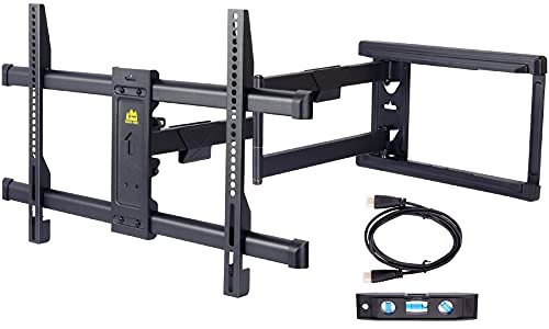 FORGING MOUNT Long Extension TV Mount Corner Wall Mount TV Bracket Full Motion with 30 inch Long Arm for Corner/Flat Installation fits 37 to 75" Flat/Curve TVs, VESA 600x400mm Holds up to 99lbs FORGING MOUNT Long Extension TV Mount Corner Wall Mount TV Bracket Full Motion with 30 inch Long Arm for Corner/Flat Installation fits 37 to 75" Flat/Curve TVs, VESA 600x400mm Holds up to 99lbs