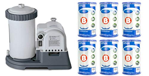 Intex 2500 GPH Krystal Clear Pool Filter Pump w/GCFI & 6 Type B Cartridges Intex 2500 GPH Krystal Clear Pool Filter Pump w/GCFI & 6 Type B Cartridges