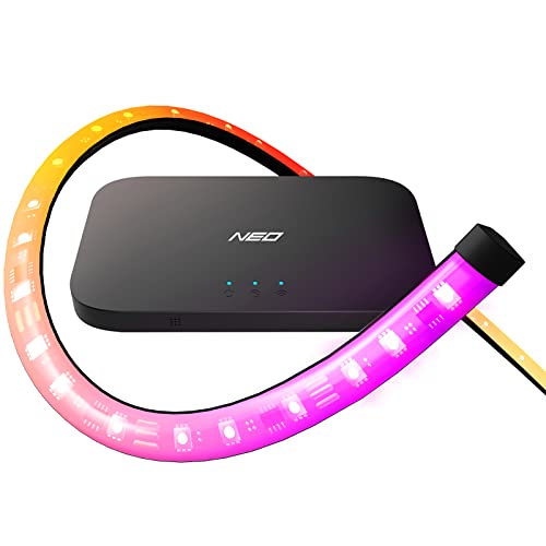 Lytmi NEO-Pro HDMI 2.0 Sync Box & TV LED Backlight Kit, Immersion Ambient Lighting Strips for 61-90 inch TV, Screen and Music Sync, Compatible with Alexa & Google Assistant, App Control Lytmi NEO-Pro HDMI 2.0 Sync Box & TV LED Backlight Kit, Immersion Ambient Lighting Strips for 61-90 inch TV, Screen and Music Sync, Compatible with Alexa & Google Assistant, App Control