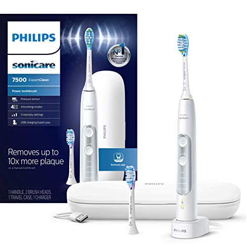 Philips Sonicare ExpertClean 7500, Rechargeable Electric Power Toothbrush, White, HX9690/06 Philips Sonicare ExpertClean 7500, Rechargeable Electric Power Toothbrush, White, HX9690/06