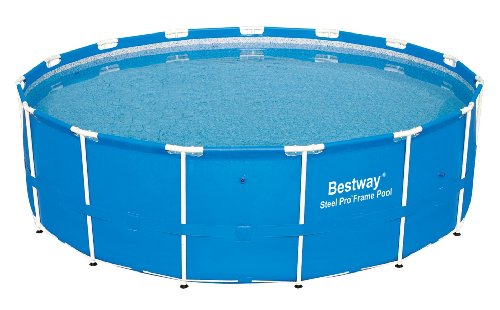 Bestway 12752E Steel Pro Above Ground Backyard Frame Pool for Kids & Adults, 15' x 48", Blue Bestway 12752E Steel Pro Above Ground Backyard Frame Pool for Kids & Adults, 15' x 48", Blue