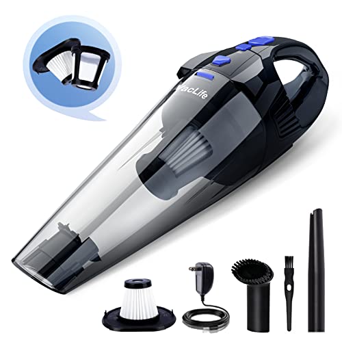VacLife Handheld Vacuum, Cyclone Hand Vacuum Cleaner Cordless for Car & Home, Blue (VL706) VacLife Handheld Vacuum, Cyclone Hand Vacuum Cleaner Cordless for Car & Home, Blue (VL706)