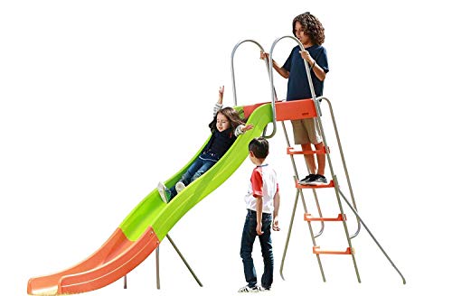 Outdoor Play Set Kids Slide: 10 ft Freestanding Climber, Swingsets, Playground Jungle Gyms Kids Love – Above Ground Pool Slide for Summer Backyard Outdoor Play Set Kids Slide: 10 ft Freestanding Climber, Swingsets, Playground Jungle Gyms Kids Love – Above Ground Pool Slide for Summer Backyard