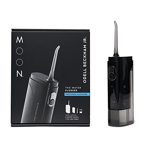 MOON Water Flosser for Teeth Cleaning and Gum Health, Cordless and Rechargeable with Two Irrigator Tank Sizes for Easy Travel, Co-Created with Odell Beckham Jr. MOON Water Flosser for Teeth Cleaning and Gum Health, Cordless and Rechargeable with Two Irrigator Tank Sizes for Easy Travel, Co-Created with Odell Beckham Jr.