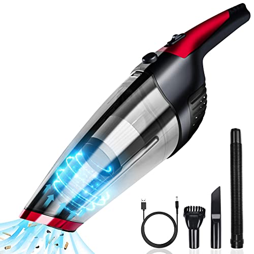 Fityou Handheld Vacuum Cleaner Cordless, Rechargeable (USB Charge), Powerful Suction Cleaner, Portable Hand Vacuum for Pet Hair Home and Car Cleaning, Wet & Dry Fityou Handheld Vacuum Cleaner Cordless, Rechargeable (USB Charge), Powerful Suction Cleaner, Portable Hand Vacuum for Pet Hair Home and Car Cleaning, Wet & Dry