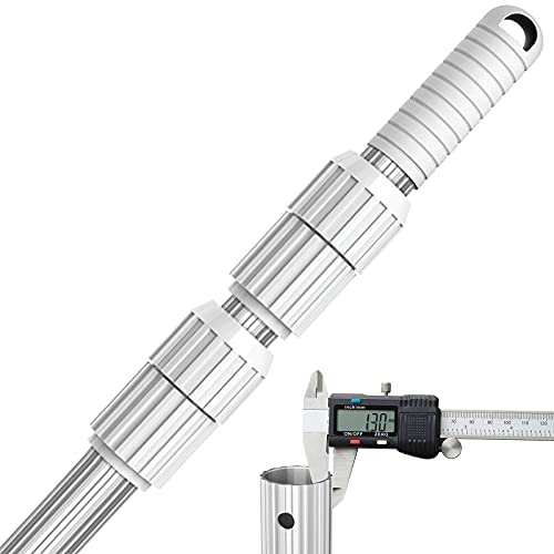 ARLBA Upgrated Professional 16.5 Foot Swimming Pool Pole Telescopic Aluminum 1.30mm Thicken Adjustable Fits Pool Net Skimmer Rake Vacuum Head Brush Cleaning Equipment Heavy Duty - Universal Fit 1-1/4 ARLBA Upgrated Professional 16.5 Foot Swimming Pool Pole Telescopic Aluminum 1.30mm Thicken Adjustable Fits Pool Net Skimmer Rake Vacuum Head Brush Cleaning Equipment Heavy Duty - Universal Fit 1-1/4