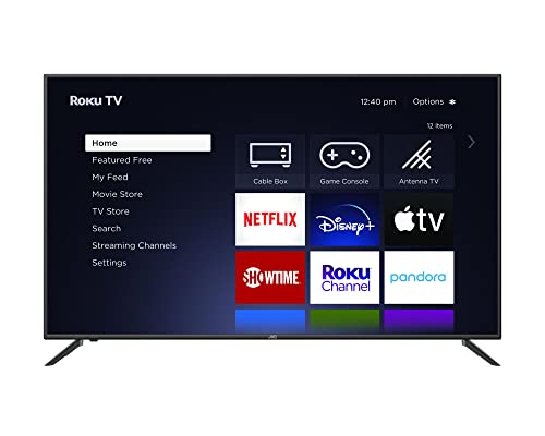 JVC 58-Inch 4K UHD LED Roku Smart TV with HDR10, Voice Control App, Airplay, Screen Casting, & 300+ Free Streaming Channels (LT58MAW7) JVC 58-Inch 4K UHD LED Roku Smart TV with HDR10, Voice Control App, Airplay, Screen Casting, & 300+ Free Streaming Channels (LT58MAW7)