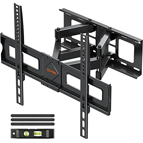 ELIVED TV Wall Mount for Most 37-75 Inch Flat Screen TVs, Swivel and Tilt Full Motion TV Mount Bracket with Articulating Dual Arms, Max VESA 600x400mm, 99 lbs. Loading, Fits 16" Wood Studs, YD3003 ELIVED TV Wall Mount for Most 37-75 Inch Flat Screen TVs, Swivel and Tilt Full Motion TV Mount Bracket with Articulating Dual Arms, Max VESA 600x400mm, 99 lbs. Loading, Fits 16" Wood Studs, YD3003