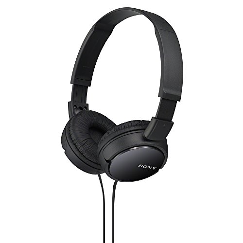 Sony ZX Series Wired On-Ear Headphones, Black MDR-ZX110 Sony ZX Series Wired On-Ear Headphones, Black MDR-ZX110