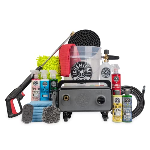 Chemical Guys HOL169PW 17-Piece Arsenal Builder Car Wash Kit Including EQP408 ProFlow Performance Electric Pressure Washer, Foam Cannon, Bucket and (6) 16 fl oz Car Care Cleaning Chemicals Chemical Guys HOL169PW 17-Piece Arsenal Builder Car Wash Kit Including EQP408 ProFlow Performance Electric Pressure Washer, Foam Cannon, Bucket and (6) 16 fl oz Car Care Cleaning Chemicals