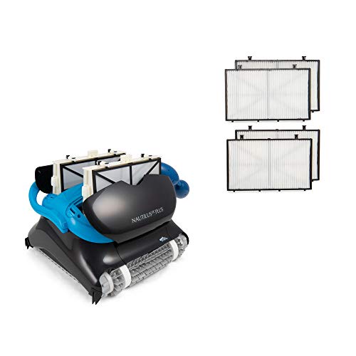 DOLPHIN Nautilus CC Plus Robotic Pool Vacuum Cleaner with Upgraded Ultra-Fine Filters, The Effortless Way to an Exceptionally Clean Pool, Ideal for In-ground Swimming Pools up to 50 Feet… DOLPHIN Nautilus CC Plus Robotic Pool Vacuum Cleaner with Upgraded Ultra-Fine Filters, The Effortless Way to an Exceptionally Clean Pool, Ideal for In-ground Swimming Pools up to 50 Feet…