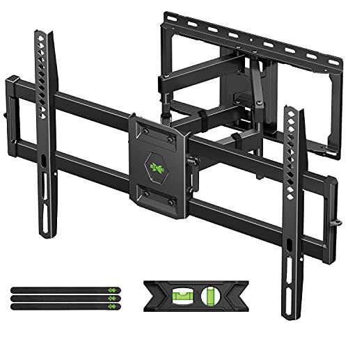 USX MOUNT Full Motion TV Wall Mount for Most 47-84 inch Flat Screen/LED/4K TV, TV Mount Bracket Dual Swivel Articulating Tilt 6 Arms, Max VESA 600x400mm, Holds up to 132lbs, Fits 8” 12” 16" Wood Studs USX MOUNT Full Motion TV Wall Mount for Most 47-84 inch Flat Screen/LED/4K TV, TV Mount Bracket Dual Swivel Articulating Tilt 6 Arms, Max VESA 600x400mm, Holds up to 132lbs, Fits 8” 12” 16" Wood Studs